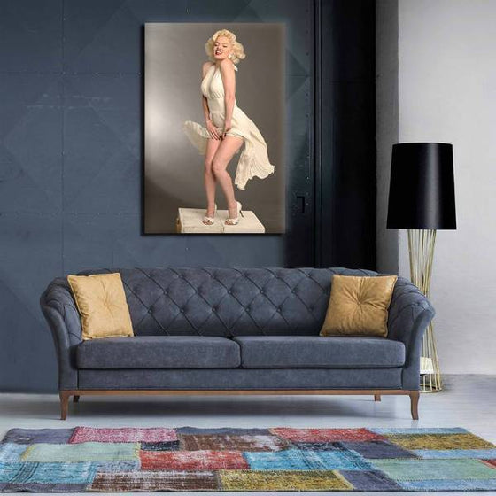 Famous Pose Marilyn Monroe Wall Art Canvas