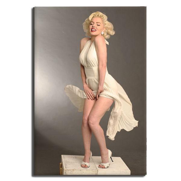 Marilyn Monroe iconic pose statue Canvas Print / Canvas Art by JL Images -  Pixels