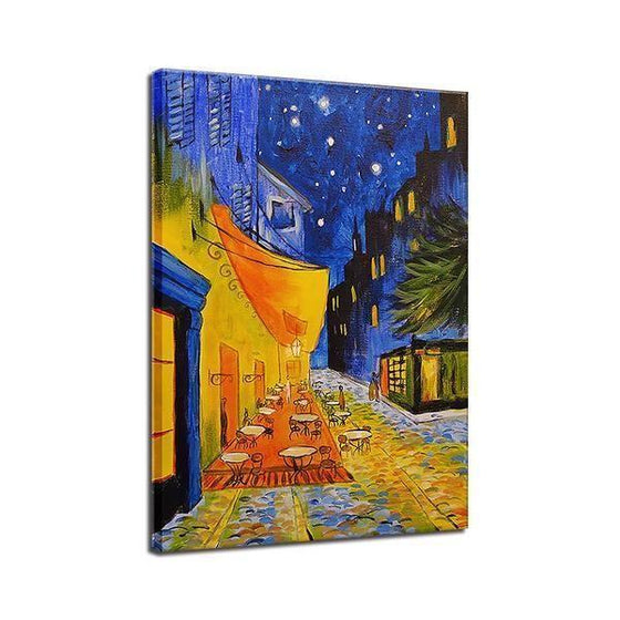 Cafe Terrace 1888 at Night by Vincent van Gogh Canvas Print Wall Art Home Decor