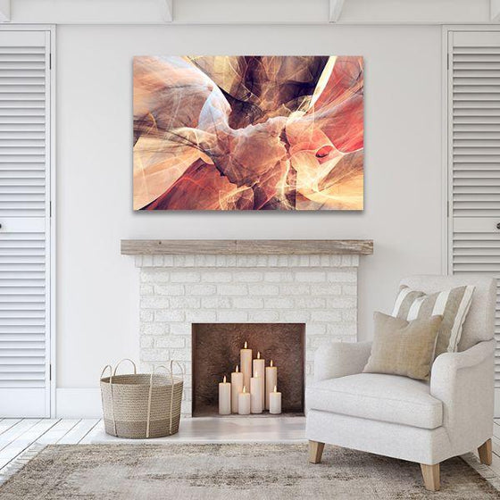 Fantastic Smoke Abstract Canvas Wall Art Print