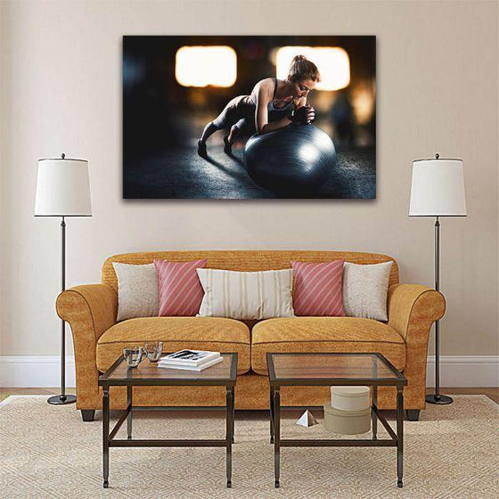 Female Fitness Inspiration Canvas Wall Art Living Room
