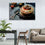 Fettah With White Rice Canvas Wall Art Living Room