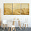 Field Of Golden Wheat 3 Panels Canvas Wall Art Print