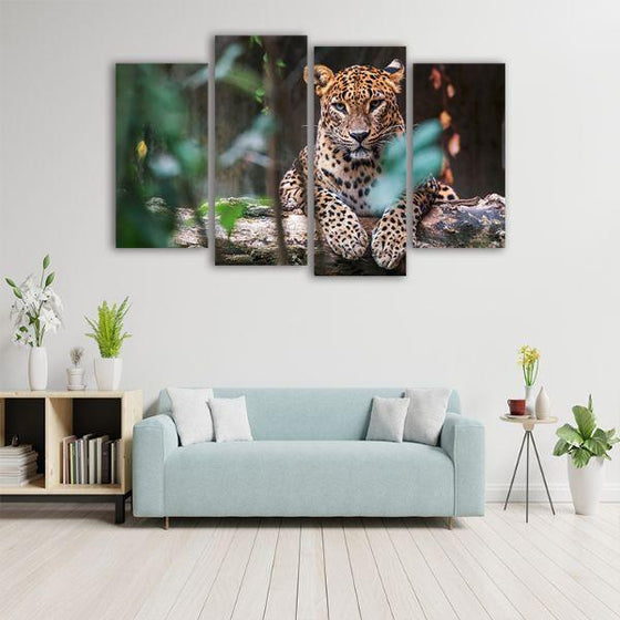 Fierce Jungle Leopard Canvas Wall Art Decor