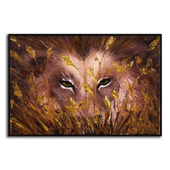 Fierce Wild Lion Canvas Wall Art Print