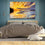 Fishing Boats And Sunset Canvas Wall Art Bedroom