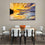 Fishing Boats And Sunset Canvas Wall Art Dining Room