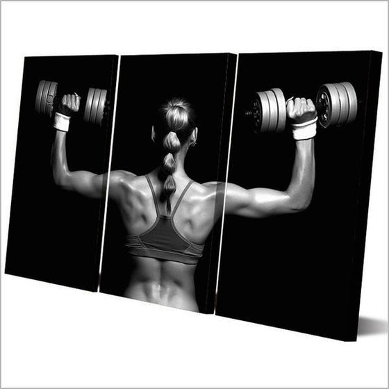Fitness Sexy Back Canvas Wall Art Prints