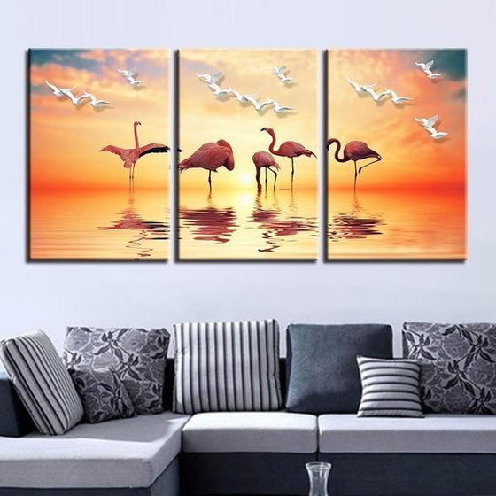 Flamingo Wall Art Canvas