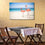 Flamingos By The Beach Canvas Wall Art Dining Room