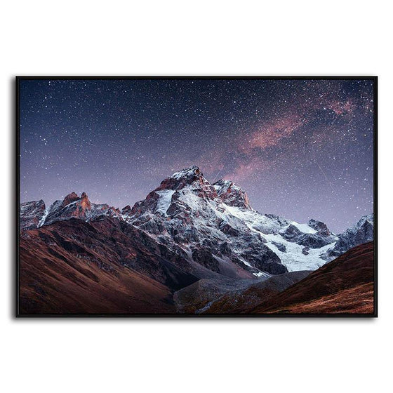 Snowy Mountain Peak 1 Panel Canvas Art