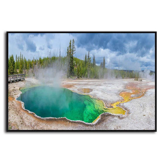 West Thumb Geyser Canvas Wall Art Print