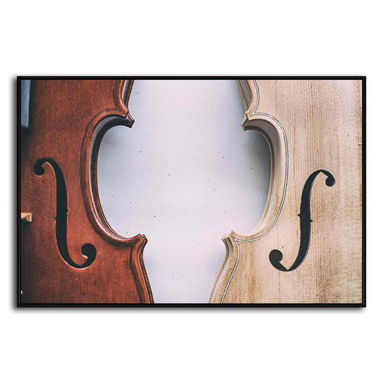 Raw Violins 1 Panel Canvas Art