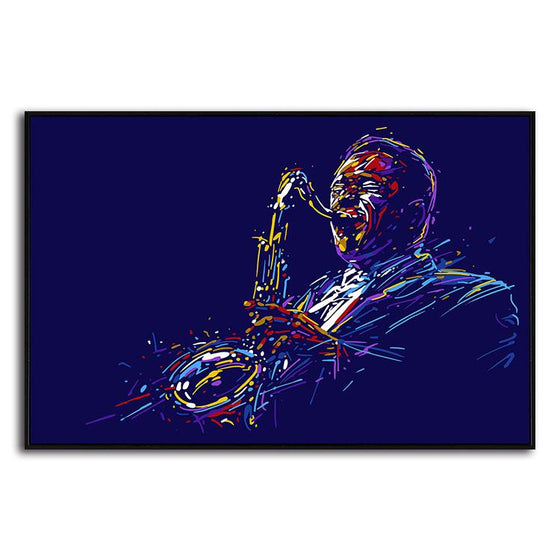 Saxophone Player 1 Panel Canvas Art