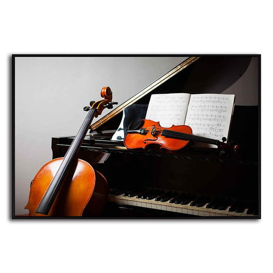 Musical Instruments 1 Panel Canvas Art