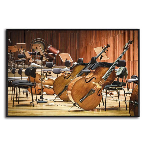 Orchestra Instruments 1 Panel Canvas Art