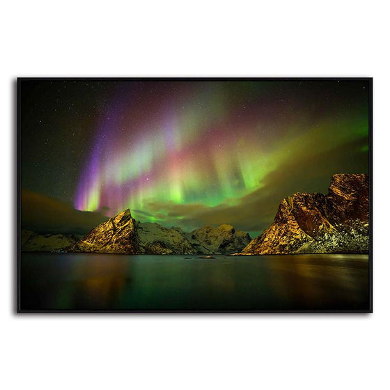 Scenic Northern Lights 1 Panel Canvas Art