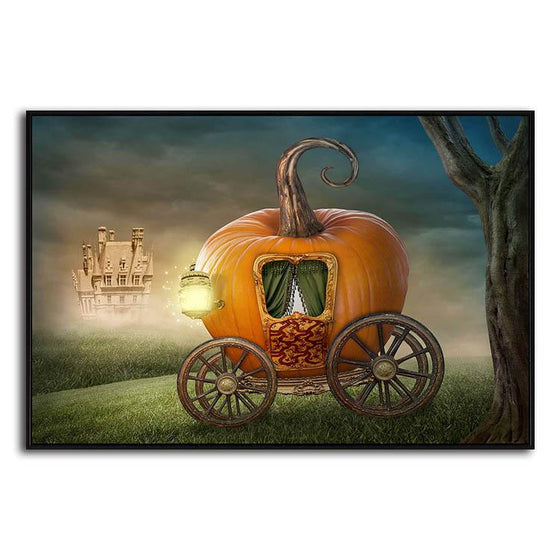 Magical Pumpkin Carriage 1 Panel Canvas Art