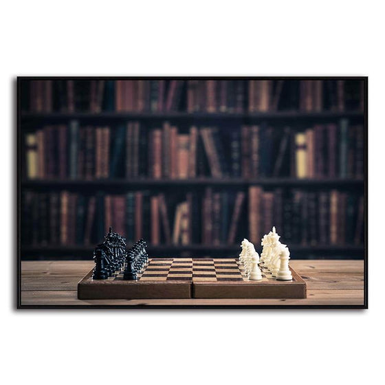 Chess Game 1 Panel Canvas Wall Art