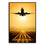 Flying Plane & Runway Canvas Art