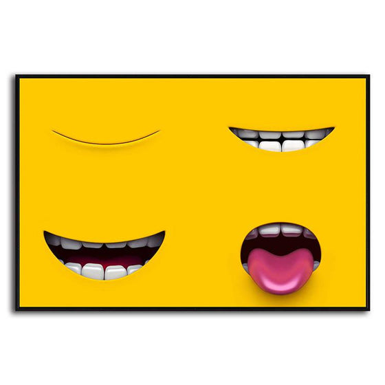 Adorable Yellow Characters Canvas Art