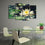 Floating White Waterlily 4 Panels Canvas Wall Art Print