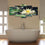 Floating White Waterlily 5 Panels Canvas Wall Art Bathroom