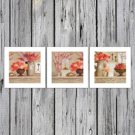 Floral Print Wall Art Canvases