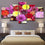 Fresh Colorful Flowers Canvas Wall Art Bedroom