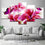 Red Flower And Butterfly Canvas Wall Art Prints
