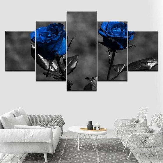 Flowers In Vase Metal Wall Art Canvases