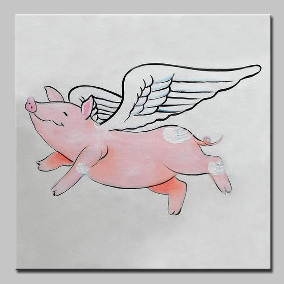 Flying Pig Canvas Art Decor