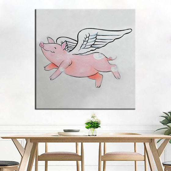 Flying Pig Canvas Art Decor