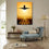 Flying Plane & Runway Canvas Wall Art Decor