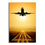 Flying Plane & Runway Canvas Wall Art