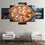 Pizza With Fruit Toppings Canvas Wall Art