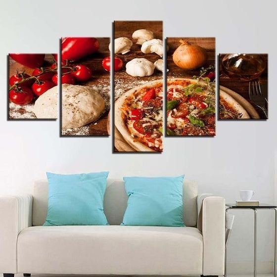 Freshly Baked Pizza Canvas Wall Art Living Room