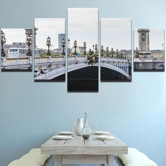 Pont Alexandre III Canvas Wall Art Dining Room