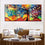 Color Abstract Life Trees Canvas Wall Art Living Room