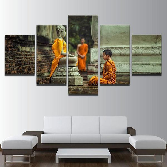 Framed Buddha Wall Art Canvas