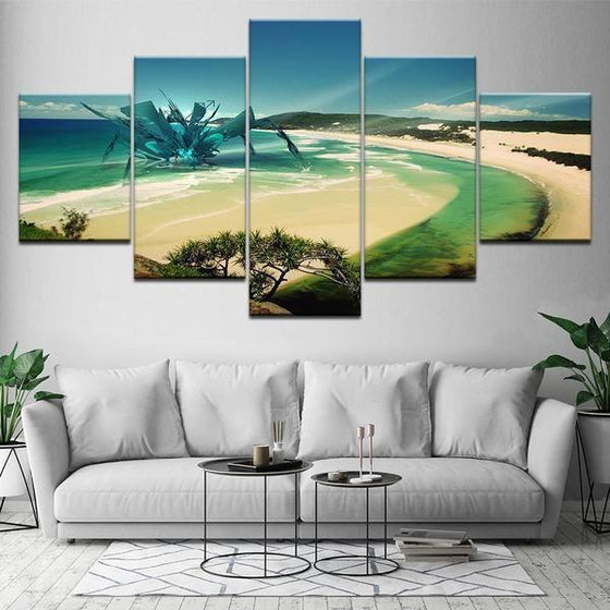Majestic Beach Canvas Wall Art Living Room