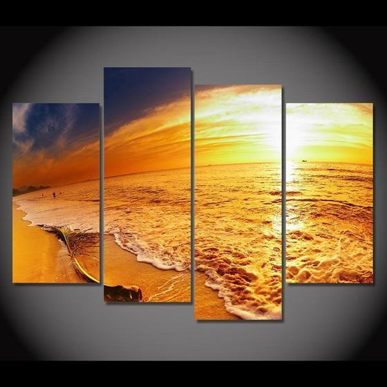 Framed Sunset Wall Art Idea