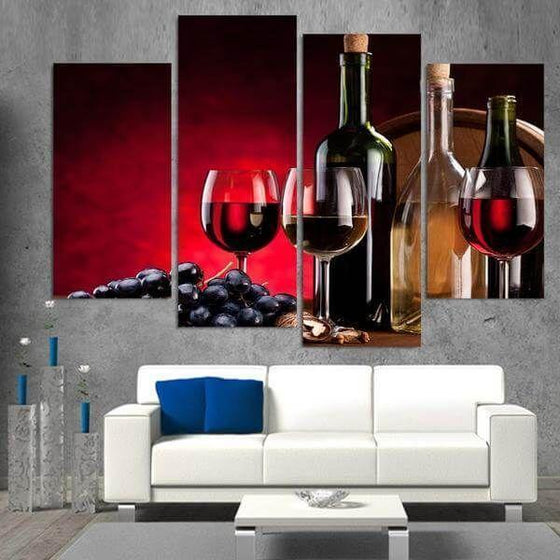 Framed Wall Art Wine Theme