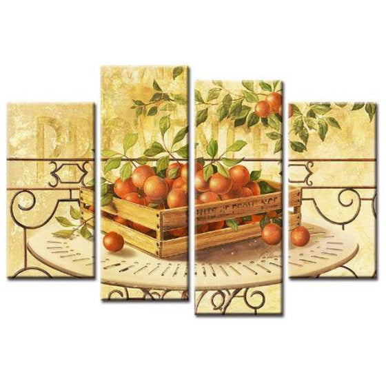 Freshly Picked Oranges Canvas Wall Art