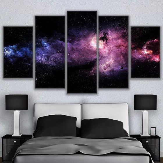 Galaxy Themed Wall Art Idea