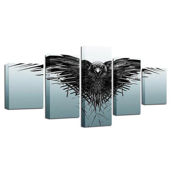 Game Of Thrones Inspired Crow Canvas Wall Art Prints