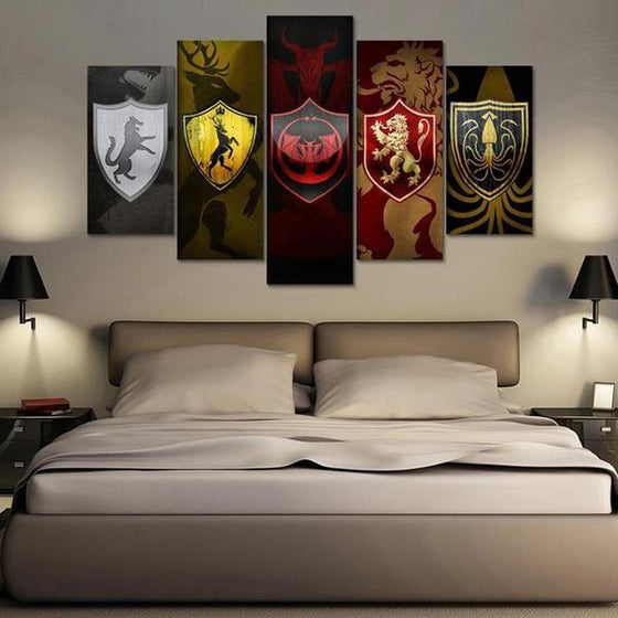 Game Of Thrones Inspired Graphic Canvas Wall Art Bedroom Decor