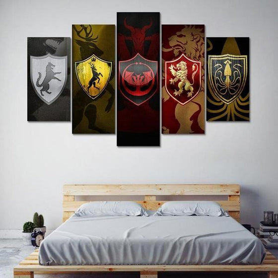 Game Of Thrones Inspired Graphic Canvas Wall Art Bedroom
