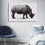 Geometric Rhinoceros Canvas Wall Art Decor