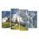 Gergeti Trinity Church 4 Panels Canvas Wall Art